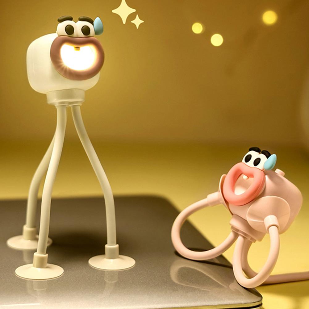 Octopus Night Light Changeable-Shape Bedside Lamp with Suction Cup Creative for Bedroom Living Room Christmas Decorations