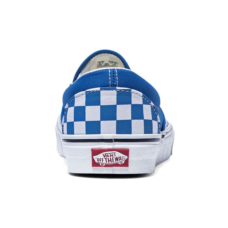 Vans Zapatillas Clásicas Slip-On de Caña Baja Casuales para Skate Unisex Azul Blanco VN0A5JMHVD3