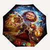 1pc The Ultimate Horror Chucky Automatic Open/CloseUmbrella, Portable Compact Umbrella for Men & Women I092