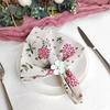 4PCS 40x40CM Floral Printed Cloth Napkins Japanese Style Dinner Dish Towel Wedding Restaurant Bar Table Mat Serviette De Table