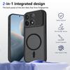 KEYSION Magnetic Phone Case for Xiaomi POCO F8 Pro Silicone+PC Matte Translucent Clear Shockproof Back Cover for POCO F8 Ultra