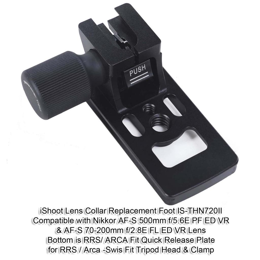 Tripod Mount ARCA Type Lens iShoot Tripod Mount Ring Compatible with Nikon NIKKOR FL ED VR and 500mm PF ED VR Telephoto Zoom with Bottom Quick Release