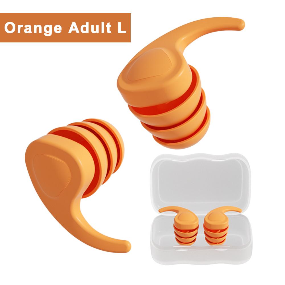 Three Layers Silicone Noise Reduction Earplugs Waterproof Swimming Ear Plug Soft Comfortable Sound Insulation Sleeping Earplugs