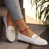 Fashion Ladies Shoes 2025 Brand Slip-on Women's Flats Fashion Metal Decoration New Casual Plus Size Light Best Seller Flat Low Heels