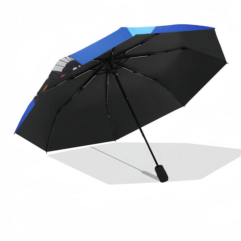 1pc Butterfly Wings Automatic Folding Umbrella, Heavy Duty 8 Rib Iron Frame,  Suitable for Travel, Daily Use, Birthday, Decor Gift  75