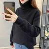 Sweater Women Thick Turtleneck Jumper Loose Pullover Knit Bottoming Shirt Feminina Pull Long Simple Basic Autumn and Winter