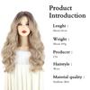 MISS WIG Długie Ciemne Blond Peruki Naturalne Falowane Syntetyczne Peruki Dla Kobiet Cosplay Party Peruka Odporna Na Ciepło Długa Peruka Z Grzywką