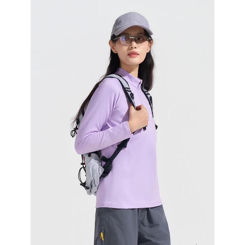TOREAD Women's Long-Sleeve Stand-Collar Athletic T-Shirt
