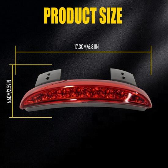 Motorcycle LED Turn Signal Light Running Rear Red Fender Amber Lamp*1 For Harley