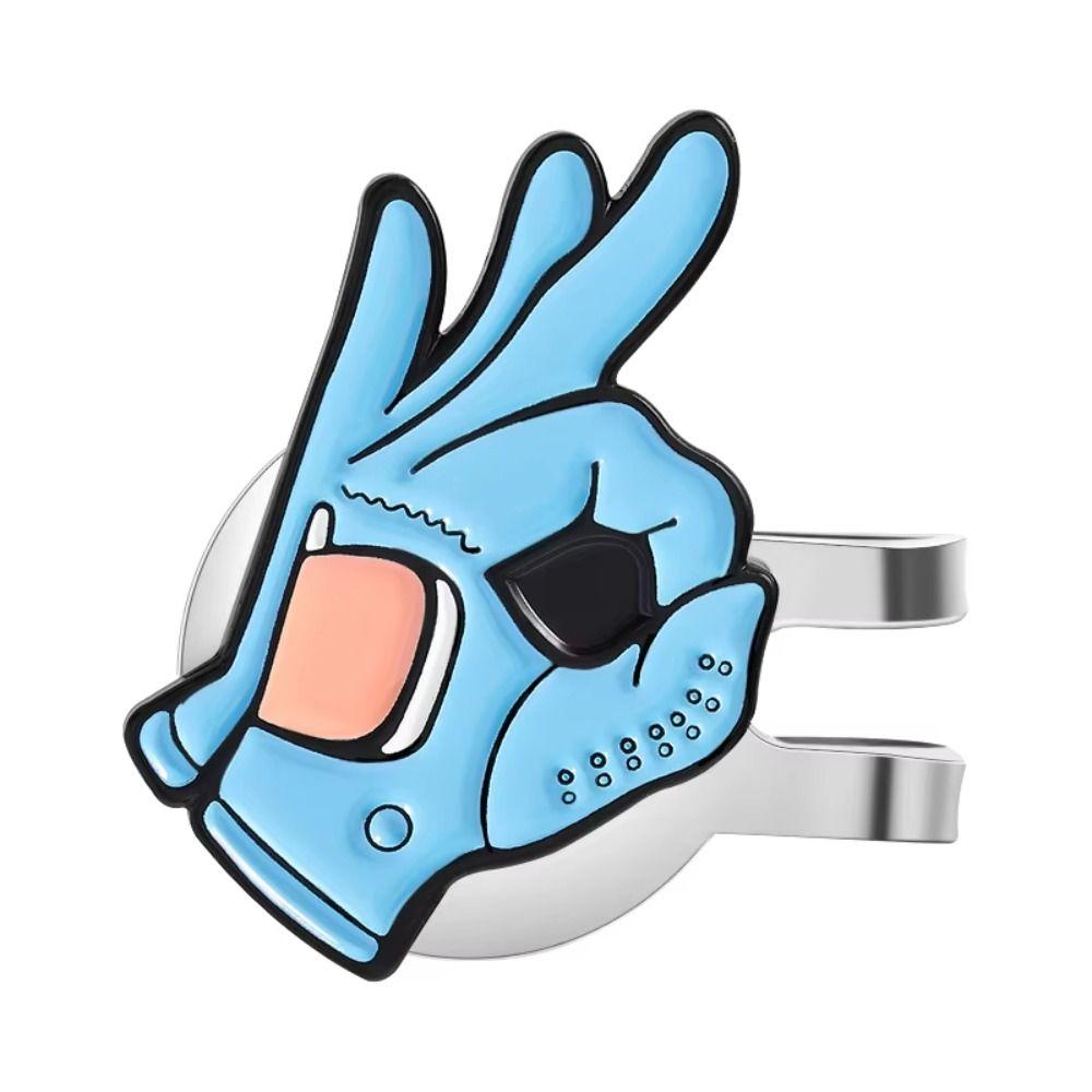 Magnetic Golf Ball Mark Cartoon Pattern Golf Hat Marker Funny Golf Cap Clip  Baseball Cap Clips