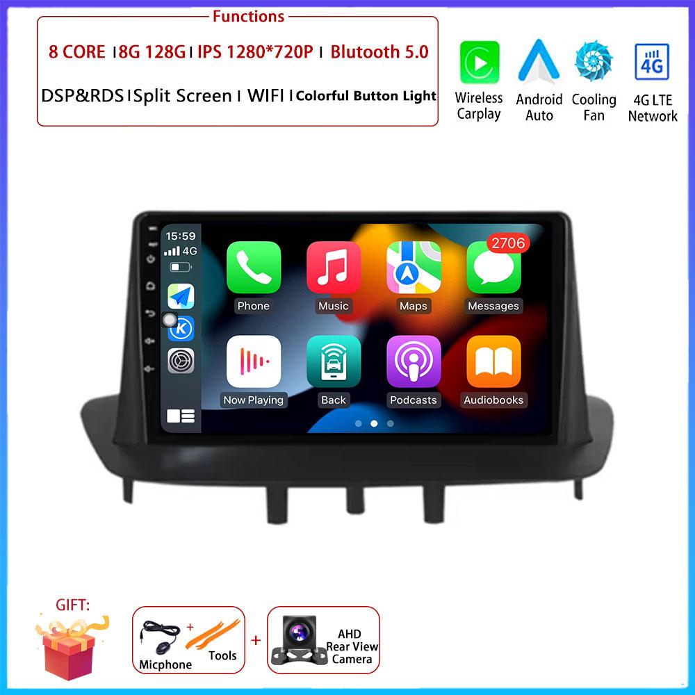 Android OS For Renault Megane 3 Fluence Samsung SM3 2008 - 2014 Car Radio Stereo Multimedia Video GPS Navigation Player BT 5.0