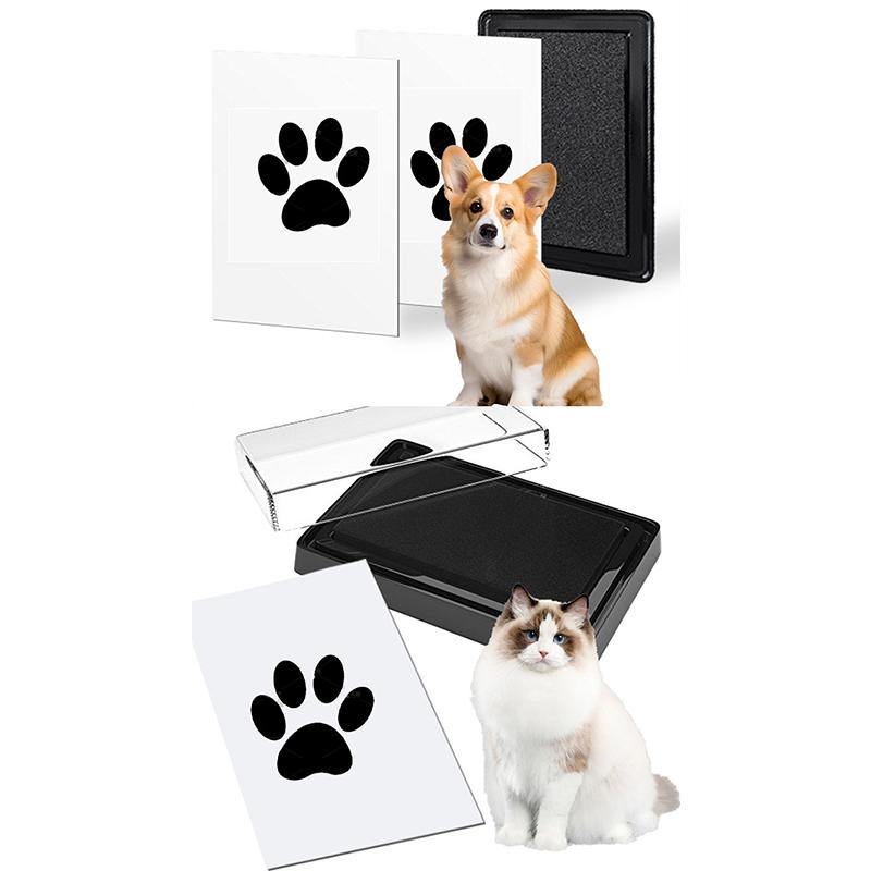 Pet Products Unique Pet Dog Cat Paw Prints Pad Born Baby Clean Recyclable Inkless Hand Print And Footprint Ink Pad