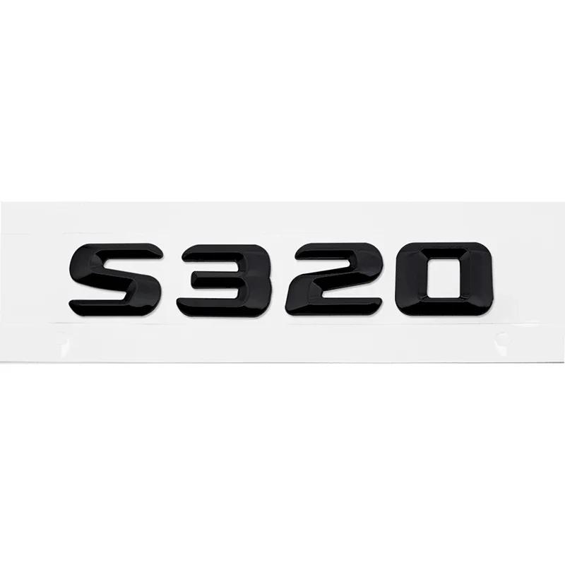 Car Tail Box Letters Stickers 3D Rear Trunk Badge Emblem Decal for Mercedes Benz S55 S63 S200 S220 S250 S260 S300 S320 S350