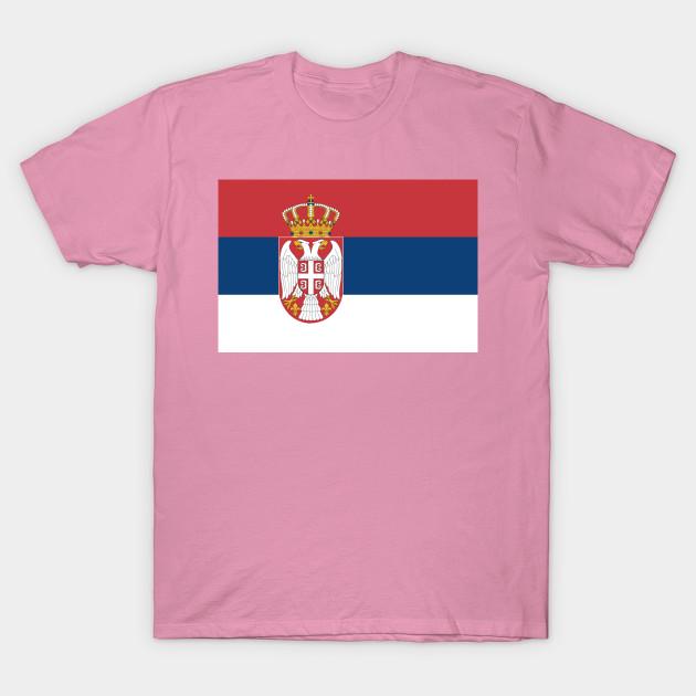 T Shirt Women Serbia Flag Harajuku Print Kawaii Tshirt Summer Short Sleeve Female T-Shirt Top Tee