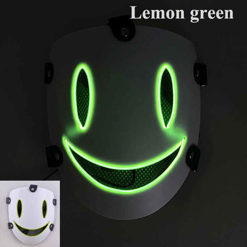 LED High Rise Invasion Mask Cosplay High Rise Invasion Anime Costume Accessories Mask Luminous Flashing Mask for Halloween Props