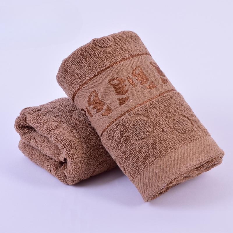 Solid Color Thickened Adult Face Wash Cotton Towel Super Soft Absorbent Cleansing