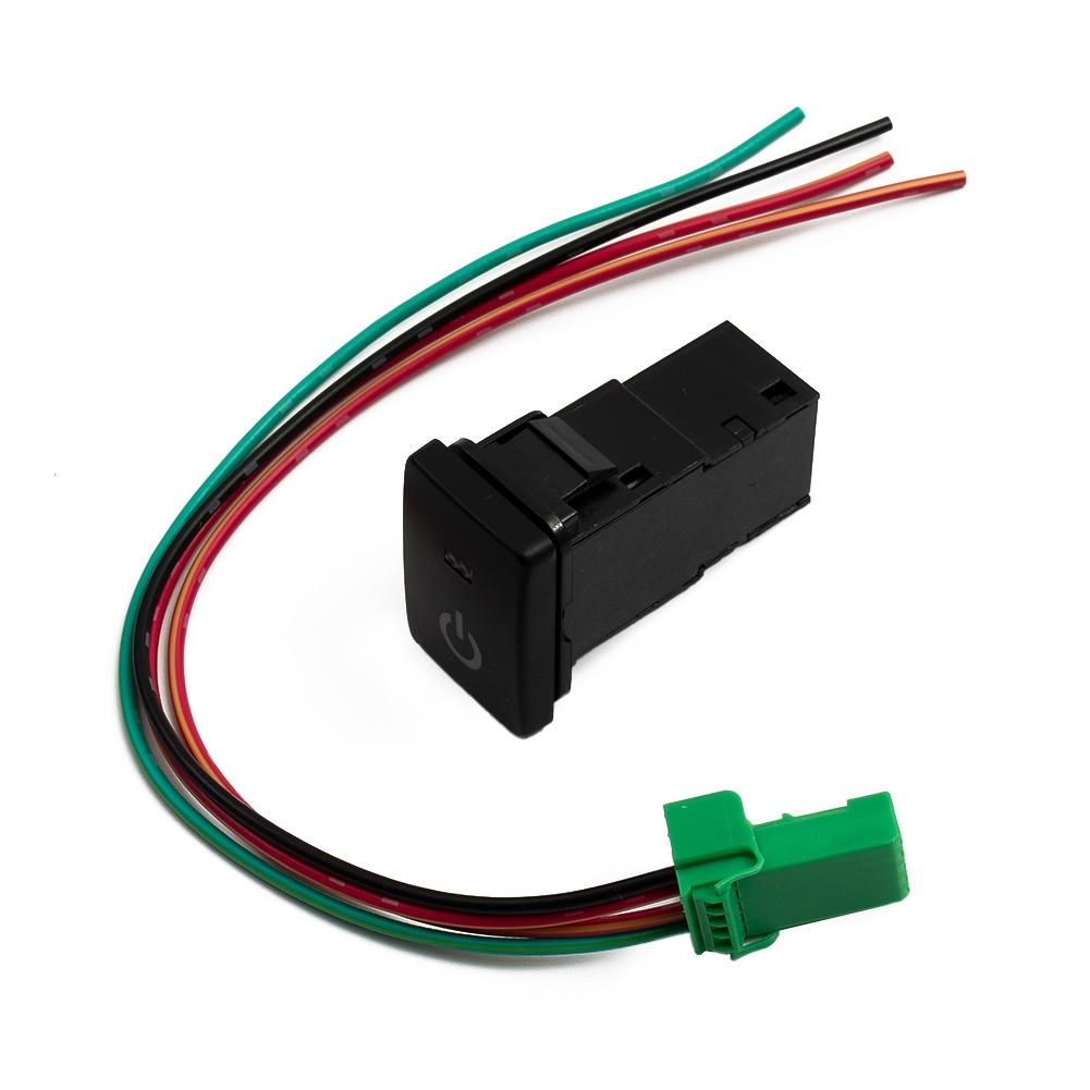 Replacement Power Light Switch Accessories Parts Car Auto Blue LED DC 12V