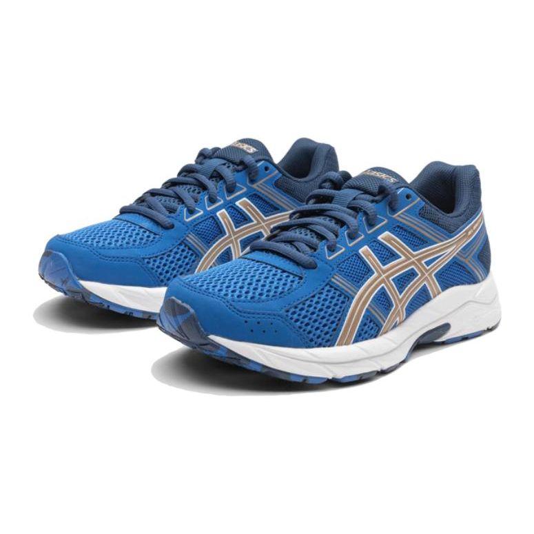 Asics Gel-Contend 4B Comfortable Lightweight Stability Outdoor Sports Running Shoes Kids Sneakers Blue 1014A322-400