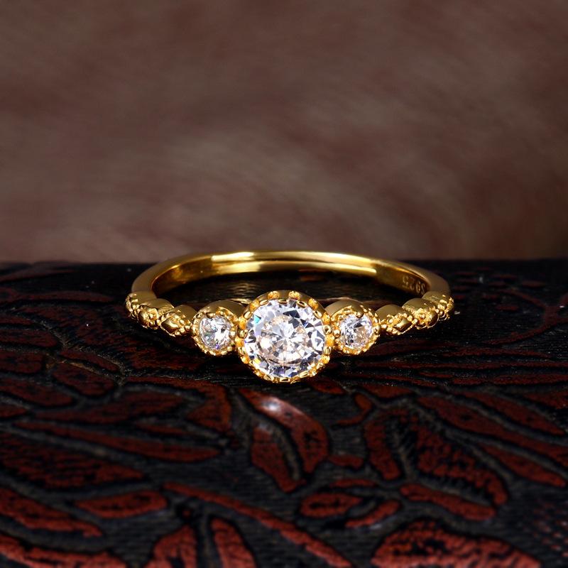 925 Silve Love Heart Hollowed Out Ring For Women Girl Extremely Fine Korea Ins Jewelry Gift