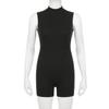 Dam Sportig Mode Ärmlös Hög Hals Bodysuit
