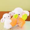 Cute Bunny Plush Toy Kawaii Fluffy Rabbit Hold Carrot Toy Children's Sleeping Doll Lovely Throw Pillow Gifts Home Decor