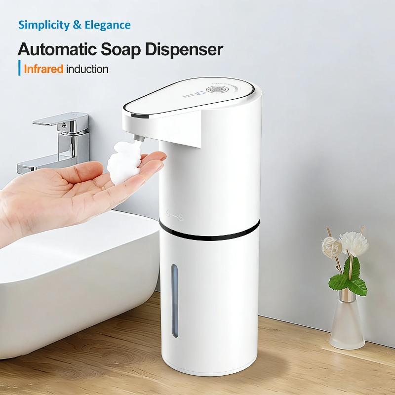 Automatic Foaming Soap Dispenser, 3 Level Adjustable Foam Wall Mount, USB Rechargeable, Touchless Hand & Dish Soap Dispenser