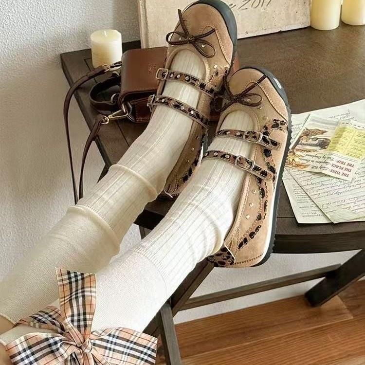 Fashion ballet style sweet single shoes 2025 summer French niche breathable soft sole casual versatile Mary Jane shoes