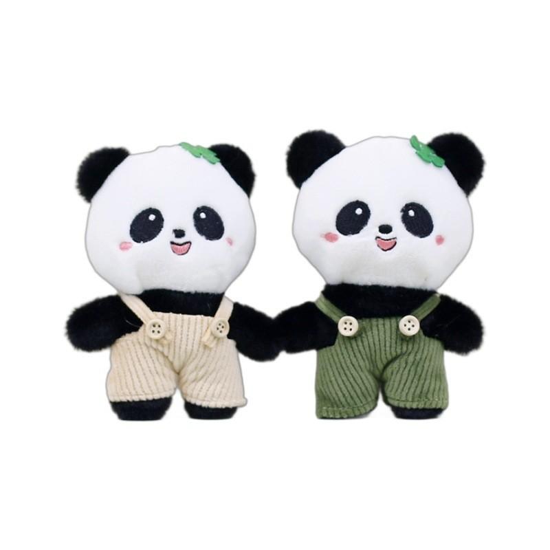 Adorable Panda Plush Toy Keychain Cute Animal Figure With Short Plush And Pp Cotton Filling