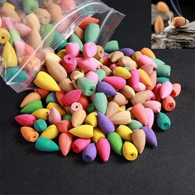 30/60/100 Stuks Gemengde Wierook Kegels Gebruikt Voor Oud Terugstromen Bullet Terugstromen Wierookbrander Kegel Geur wierook Mix Aromatherapie