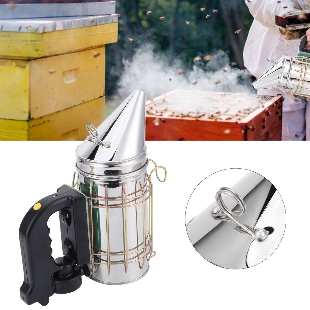2 Pcs Set Detachable Electric Beehive Smoker Beehive Smoking Tool  Apiculture Supplies