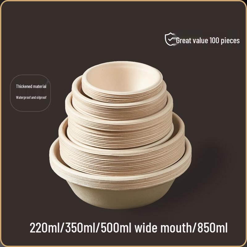 

CIBO Round Thickened Disposable Paper Bowl Set