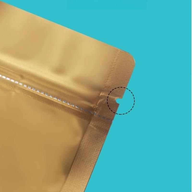 Colored Aluminum Foil Self-supporting Self Sealing Pouch Moisture Proof and Light Proof Sealed Packaging Bag Snack Multi-purpose Sealed Pocket