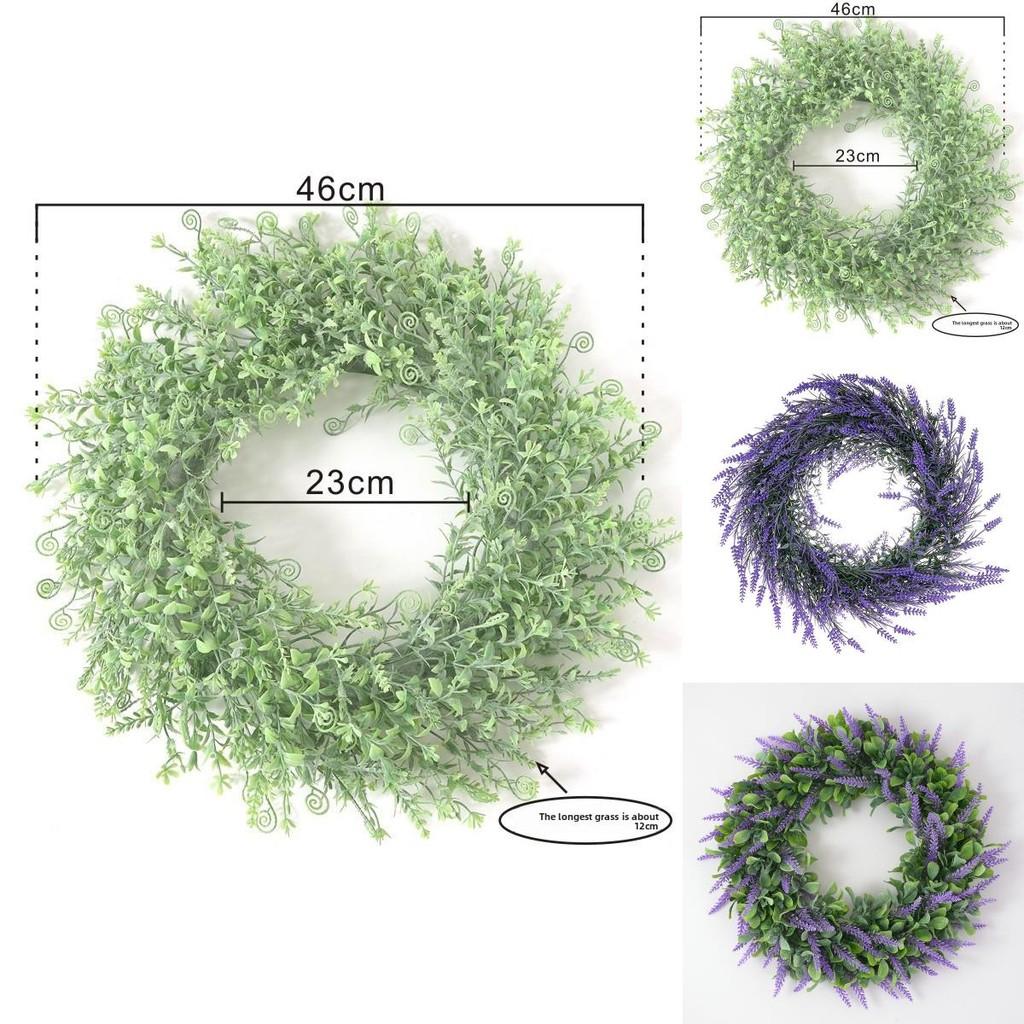 Botanical Wreaths Set With Lavender And Eucalyptus For Wedding Decor And Home Ornamentation