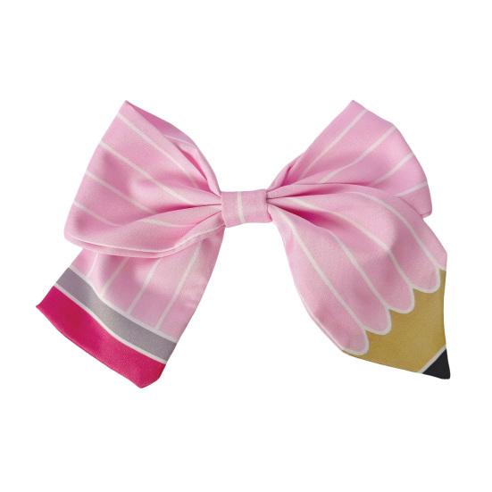 Women Hair Hoop Bright Yellow Pencil Design Bow Decor Hair Clip Back to School Student Teacher Hair Accessories