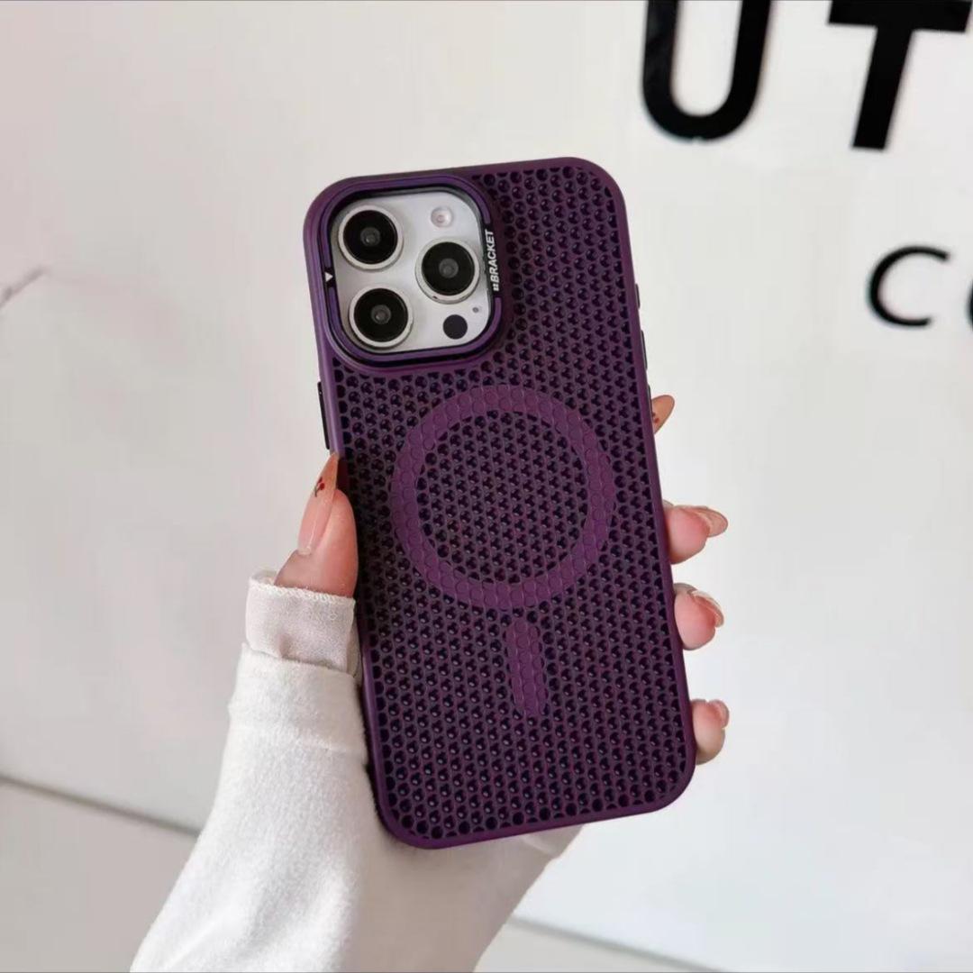 

iPhone 16/7 Honeycomb Magnetic Case with Heat Dissipation & Drop Protection iPhone 16 Pro Max