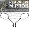 Universal 1Pair 10MM For Harley Honda Yamaha Suzuki Motorcycle Rear View Rearview Side Mirror Motorbike