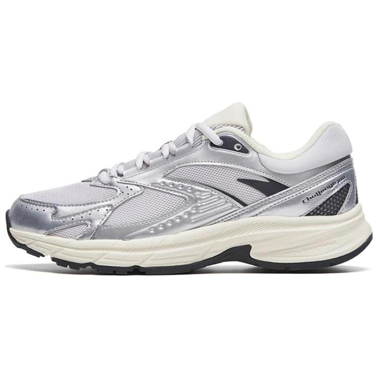 

Anta Cushioning Breathable Lightweight Low top Running Shoes Women s Silver Purple 122245595-5 35.5