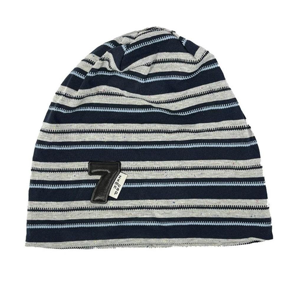 Korean Baggy Strip Hat Spring Autumn Beanie Hats Fashion Y2k Striped Cap  Women