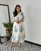 Women Designer Cotton Cord Set Indian Bollywood Party Wear Top Tunic Kurta Pant Set Dress