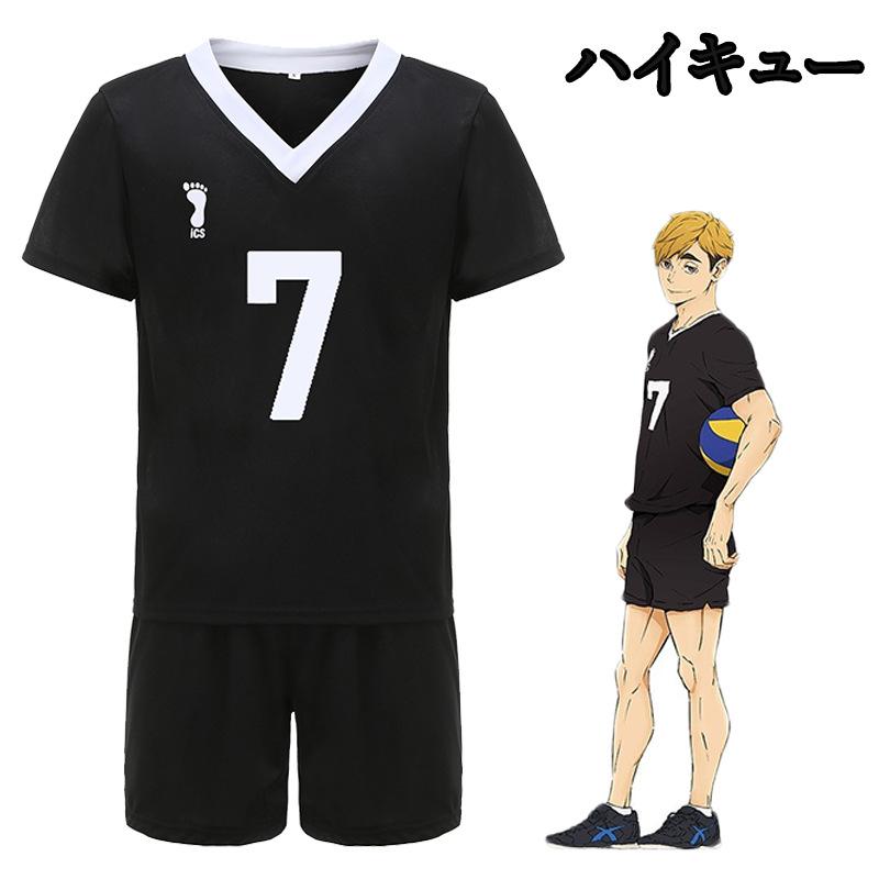 Haikyuu!! Inarizaki Osamu Miya Atsumu Shoole Uniform Sportswear Cosplay Costume Haikiyu Volley Ball Team Jersey