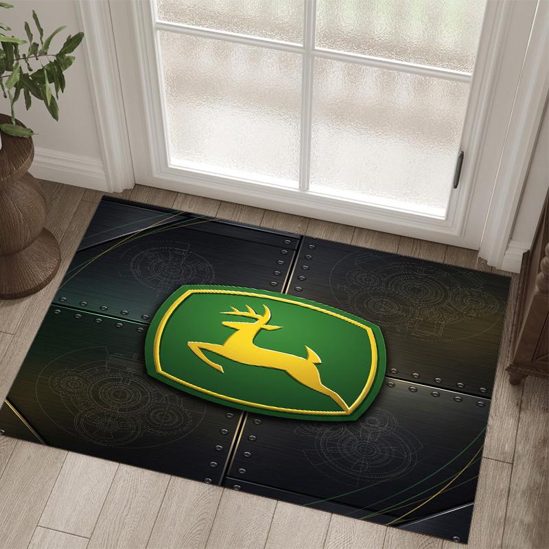 John deere Design Tapis Velours Cristal Douillet Non?Tapis imprimé antidérapant pour chambre, salon, entrée