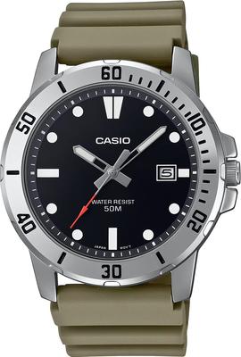 Standard Analog Quartz Watch Military Olive Overseas Model [Casio] Men's MTP-VD01-3EV [Item]
