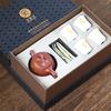 Zhang Guanmin Yixing Zisha Kung Fu Tea Set with Suet Jade Porcelain
