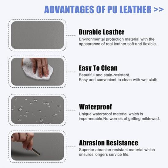 PU Leather Center Console Armrest Lid Cover COMPATIBLE WITH VW Jetta Beetle 1999