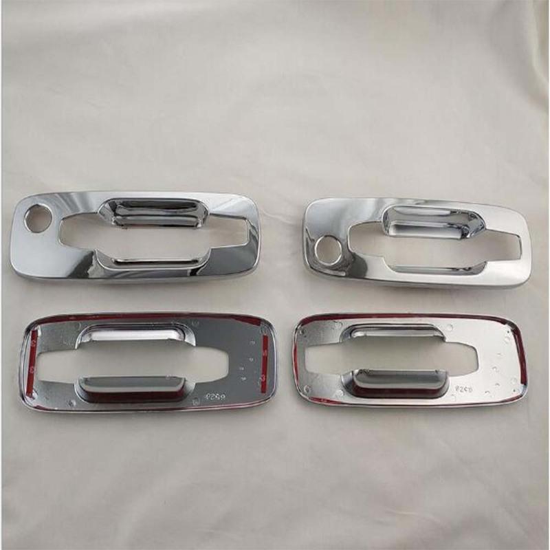 Car Stickers Chrome Silver Door Handle Cover For Nissan X-Trail 2000-2010 Decoration Exterior Styling Accessories