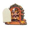 Wooden Indoor Halloween Arched Door Plaque Two Layer Sign with Round Adhesive Mounts for Party Entry Accent Use