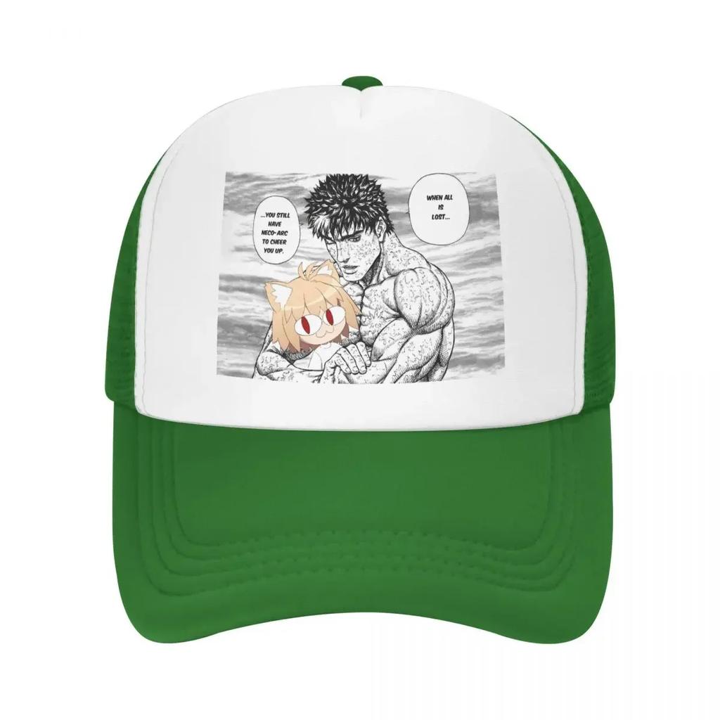 Custom Classic Berserk With Neco Arc Baseball Cap Unisex Women Adjustable Trucker Hat Sun Protection Snapback Trucker Cap