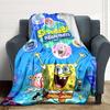 1Pc Spongebob'S Underwater Adventure Blanket Soft Throw Blanket For Home Bedroom Bed Sofa Travel Office Solid Christmas Blanket