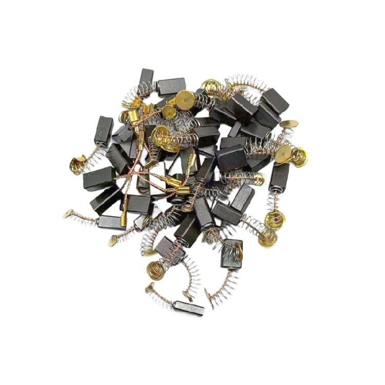50Pcs Electric Motor Carbon Brushes Power Tool Repairing Parts Carbon Brush Replacement Easy Installation