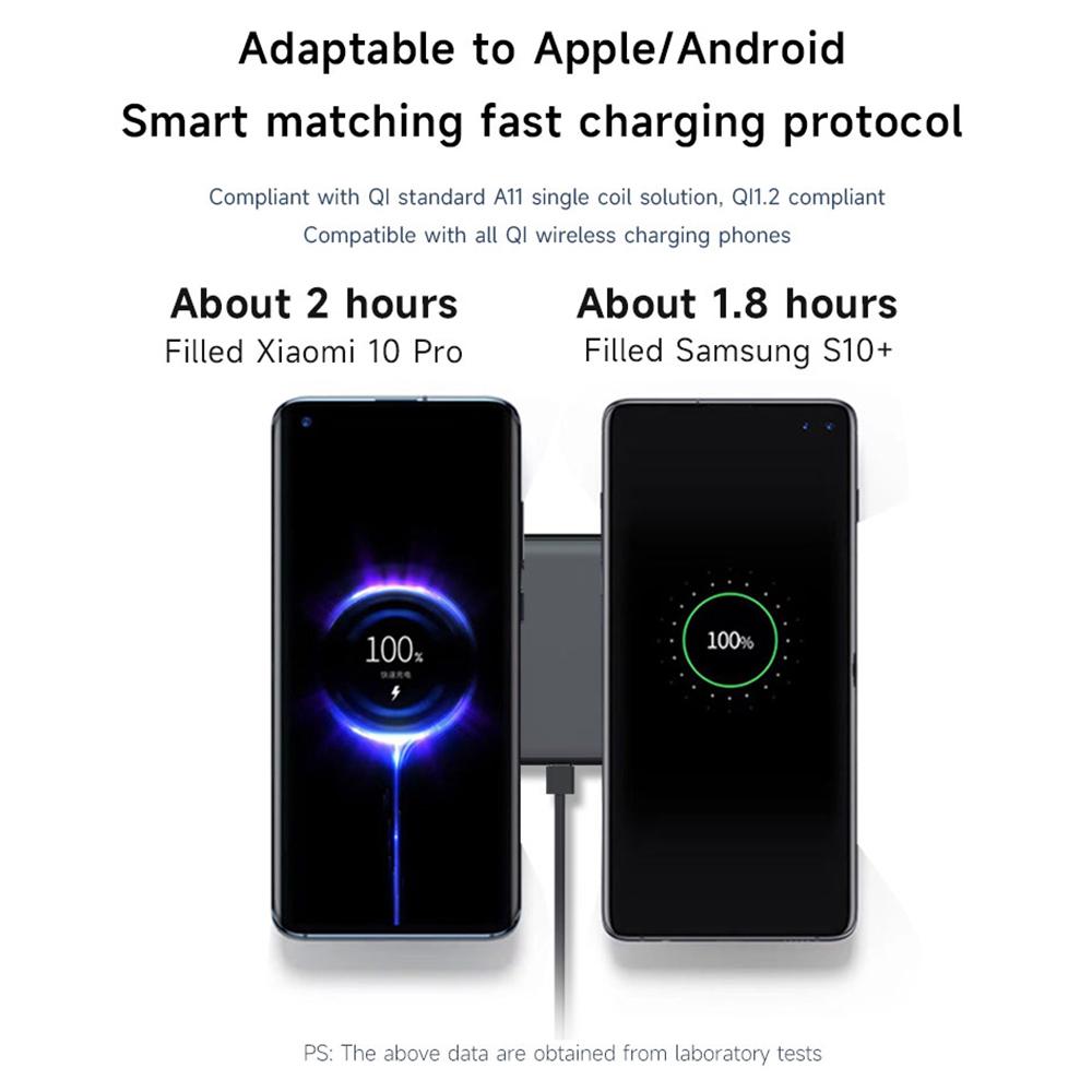 Încărcător Wireless YN-102 Pad de Încărcare Dual pentru iPhone AirPods Samsung